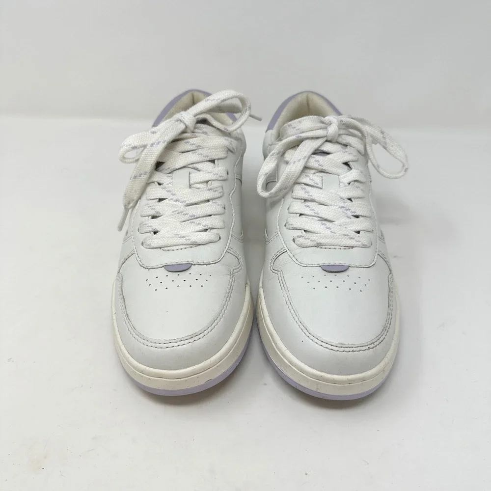 Madewell Court Low-Top Sneakers‎ White Light Purple 7